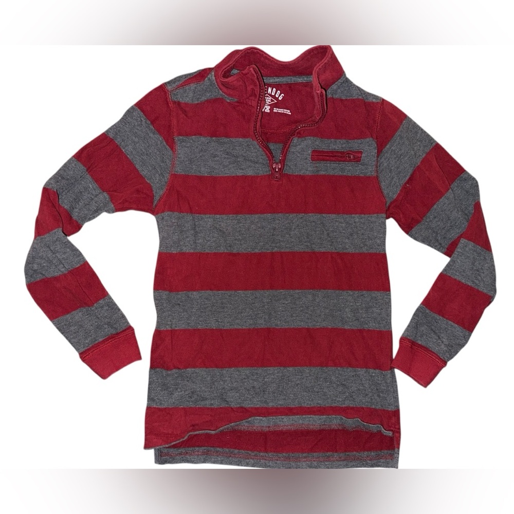 Boys green dog long sleeve shirt